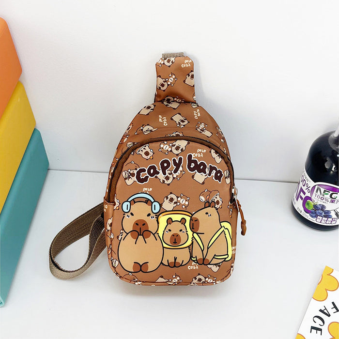 Wholesale Cute Cartoon Children' s Bag Chest Bag Kindergarten Little Girl' s Outgoing Crossbody Bag