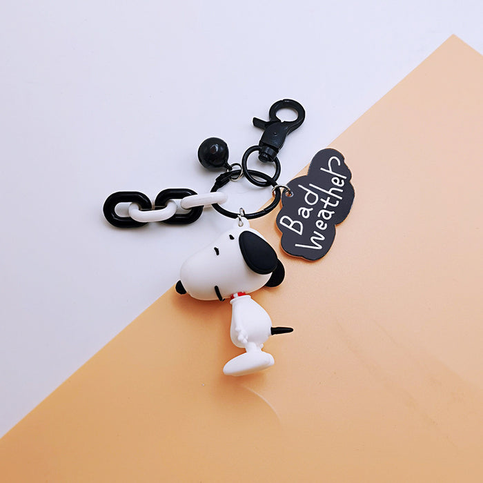 Wholesale  Cartoon Keychain Cute Soft Rubber Doll Car Key Chain Couple Bag Pendant