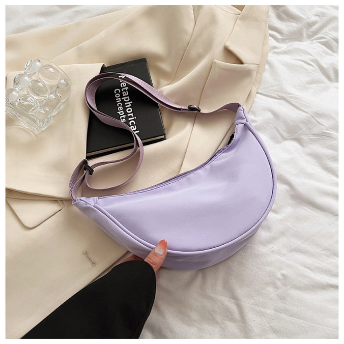 Wholesale Nylon Crossbody Bag  Lightweight Sports Style Small Satchel Underarm Shoulder Bag