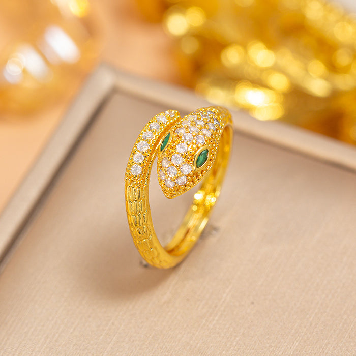Wholesale Vintage Gold Plated Geometric Hollow Out Ring Adjustable Jewelry Accessory MOQ≥2
