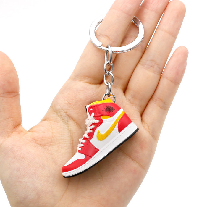 Wholesale PVC Mini Basketball Shoe Keychain JDC-KC-QLPing008