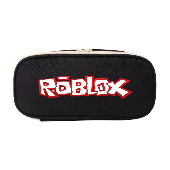 Wholesale ROBLOX Pencil Case Game Canvas Stationery Bag Coin Purse Zipper Pencil Case Student Storage Bag JDC-PB-WDM001