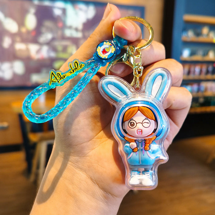 Wholesale Cartoon 3D Doll Rubber Keychain JDC-KC-Tingm037