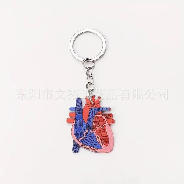 Wholesale Heart Shape Cartoon Acrylic Key ChainJDC-KC-Went002