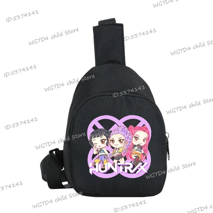 Wholesale K Pop  Print Nylon Crossbody Chest Bag For Girls Trendy Fashion Accessory Fun Gift For Kids Boutique Resale