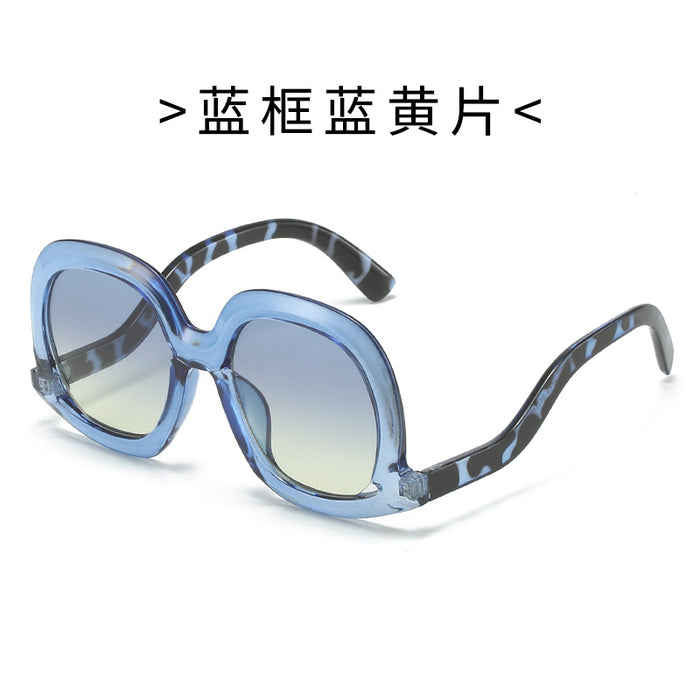 Wholesale New trendy sunglasses, retro large frame sunglasses, sunglasses