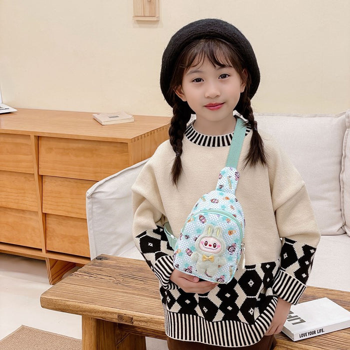 Wholesale Children' s Bag Kindergarten Baby' s Coin Purse Boys and Girls Cartoon Printed Waist Bag Casual Crossbody Bag
