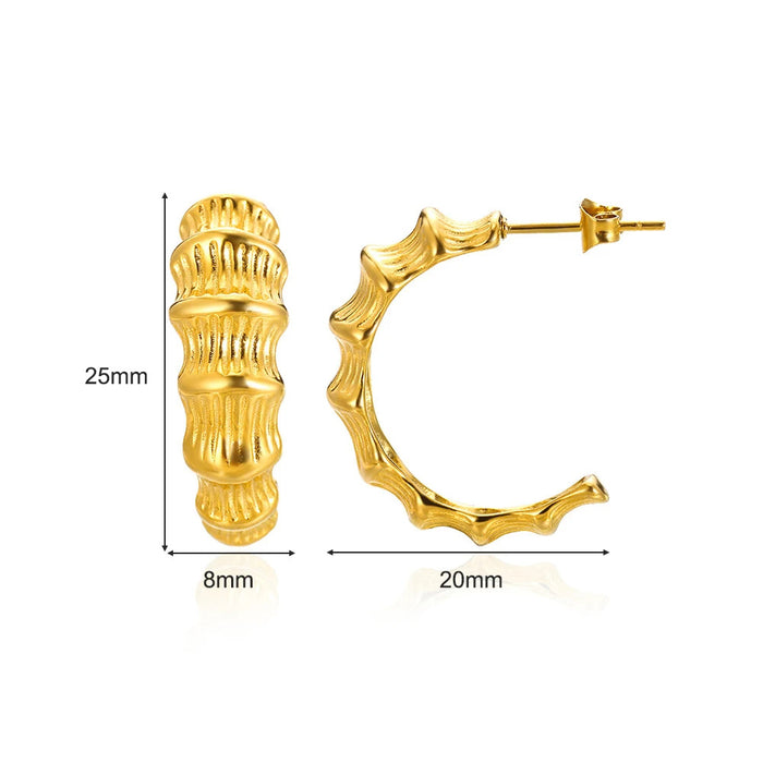 Wholesale Stainless Steel Shell Earrings Imitation Pearl Earrings