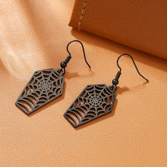 Wholesale Funny little devil mysterious skull titanium steel earrings personality stainless steel earrings