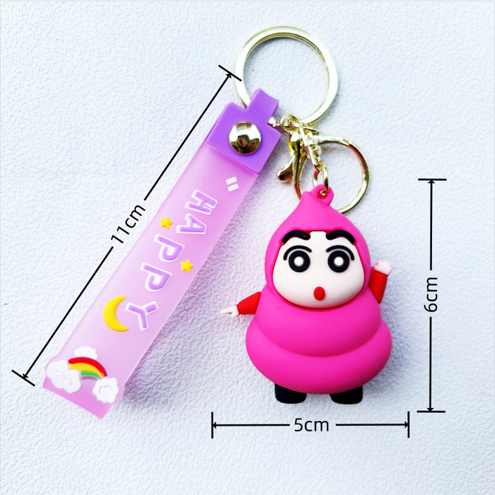 Wholesale PVC Cartoon Doll Keychain JDC-KC-WuYi166