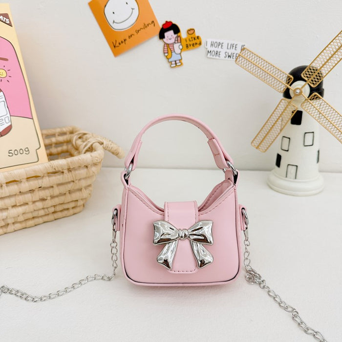 Wholesale Crossbody bag mini children's butterfly fashionable single shoulder PU chain bag