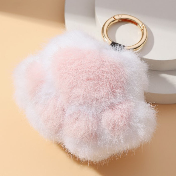 Wholesale Kitten Paw Plush Keychain JDC-KC-RongRui052