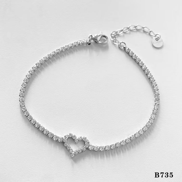 Wholesale Fashion Heart Shaped Irregular Texture Stackable Bracelet Set Stainless Steel Electroplated Women S Jewelry Accessory Everyday Wear