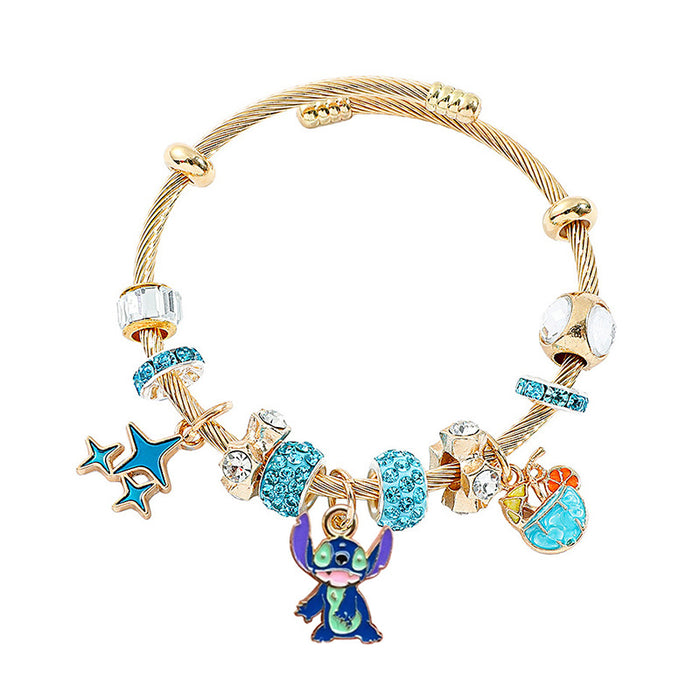 Wholesale Stainless Steel Beaded Bangle Bracelet Jewelry Accessory Boutique Resale Gift MOQ≥2