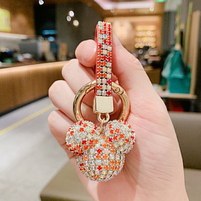 Wholesale Diamond-encrusted Crystal Car Key Ring Pendant Jewelry Pendant