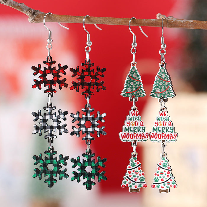 Wholesale Christmas Glitter Earrings JDC-ES-ChuLian014