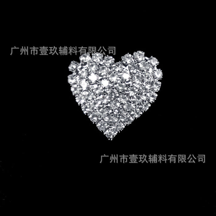 Wholesale DIY bow rhinestone brooch crystal corsage DIY craft accessories pendant