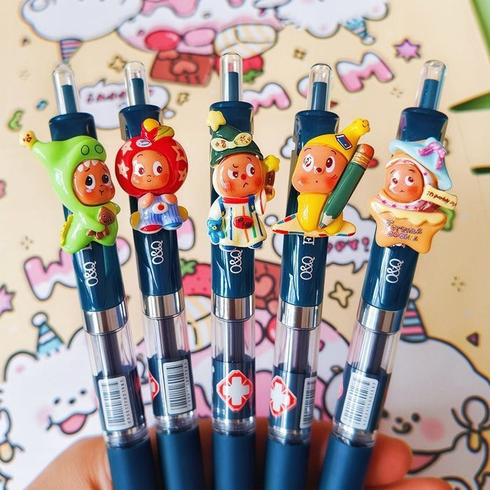 Wholesale Dinosaur Print Cute Gel Pens 0. 5mm Black Blue Ink Bulk Craft Supply