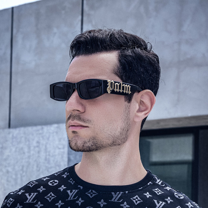 Wholesale Personalized small frame sunglasses, fashionable wide leg sunglasses, sun protection sunglasses