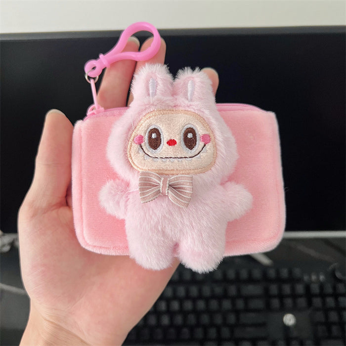 Wholesale Cute plush doll coin purse keychain Handbags