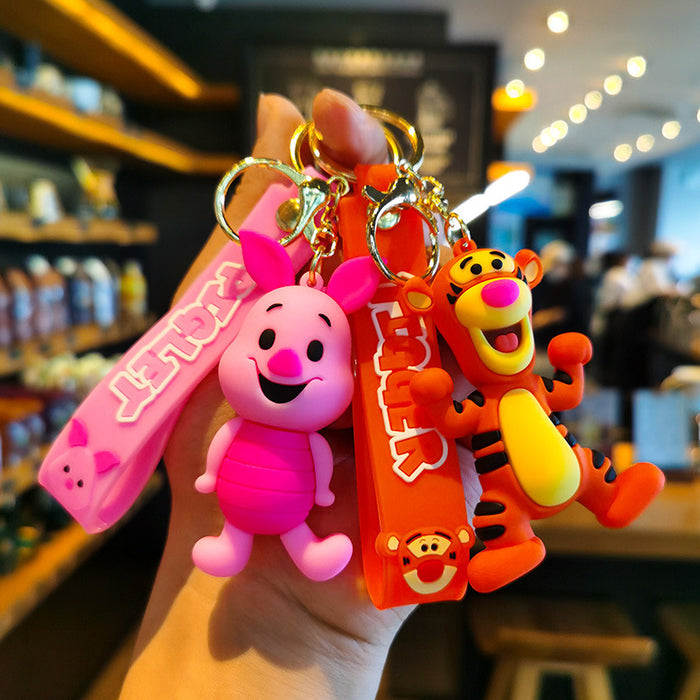 Wholesale Cartoon Silicone Doll Keychain JDC-KC-QiChao013