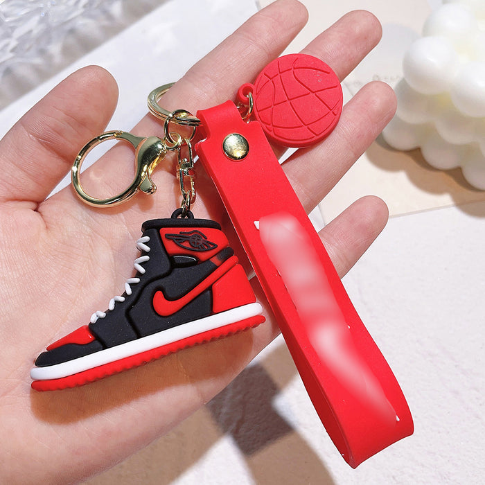 Wholesale Cartoon Shoes Silicone Doll Keychain JDC-KC-QiChao011