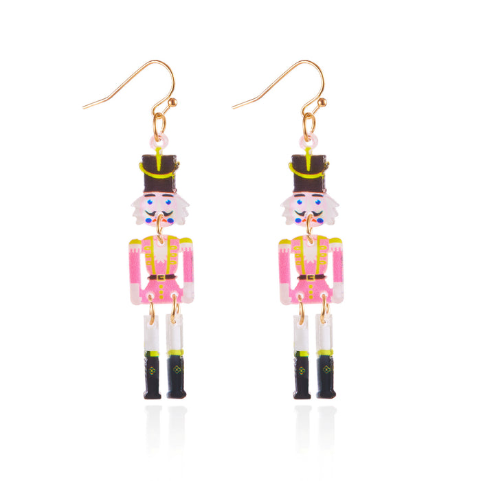 Wholesale Christmas series acrylic earrings for women  elk cane earrings