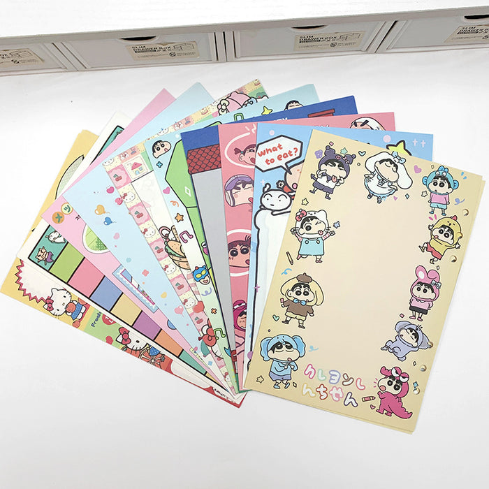 Wholesale 5pcs A5 Card Album with Colorful Inner Pages,  Cartoon Detachable Loose-Leaf Book Replacement Core