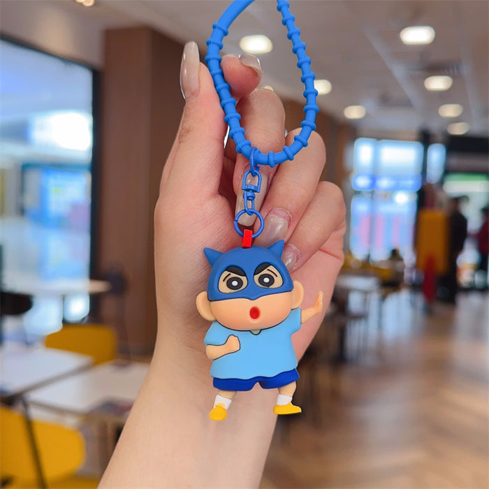 Wholesale PVC Cartoon Rotating Keychain Keyring Pendant Cute Decorative Gift MOQ≥2