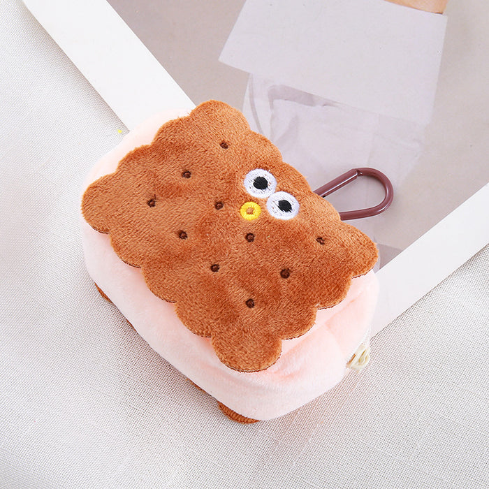 Wholesale Creative Cartoon Wallet Plush Dolphin Pendant Coin Storage Bag