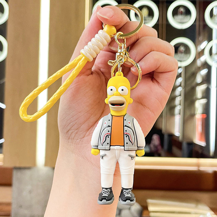 Wholesale Silicone Cartoon Doll Keychain JDC-KC-Benxin027