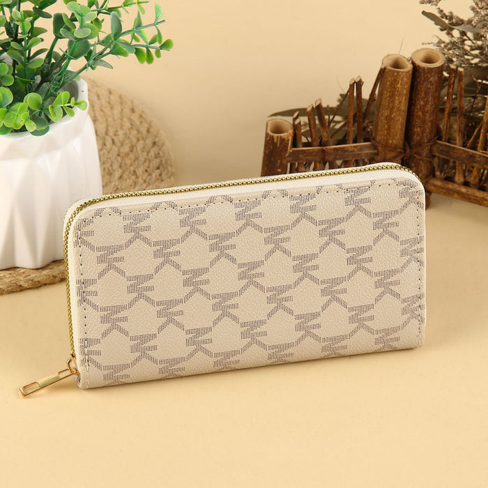 Wholesale Urban Casual PU Leather Long Wallet with Card Slots and Phone Pocket MOQ≥3