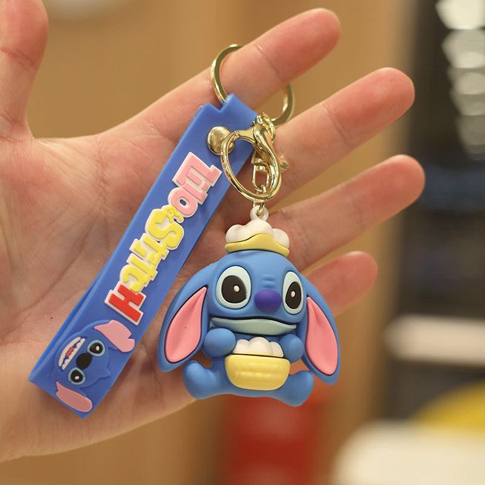 Wholesale Cartoon Doll Silicone Keychain JDC-KC-NiuTe003