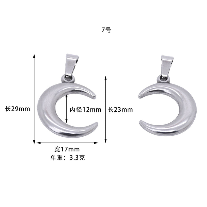 Wholesale Stainless Steel DIY Pendant Accessories JDC-DIY-ShuangN004