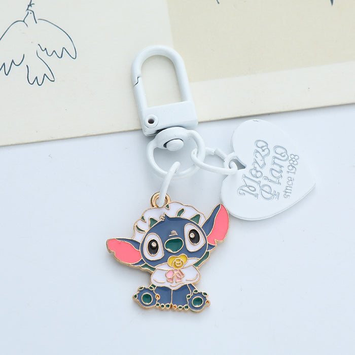 Wholesale Cartoon Key Chain Alloy Jewelry Backpack Key Pendant School Bag