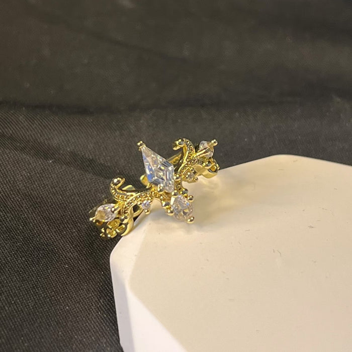 Wholesale Retro love ring for women, niche design, light luxury, versatile temperament, high-end ring for women