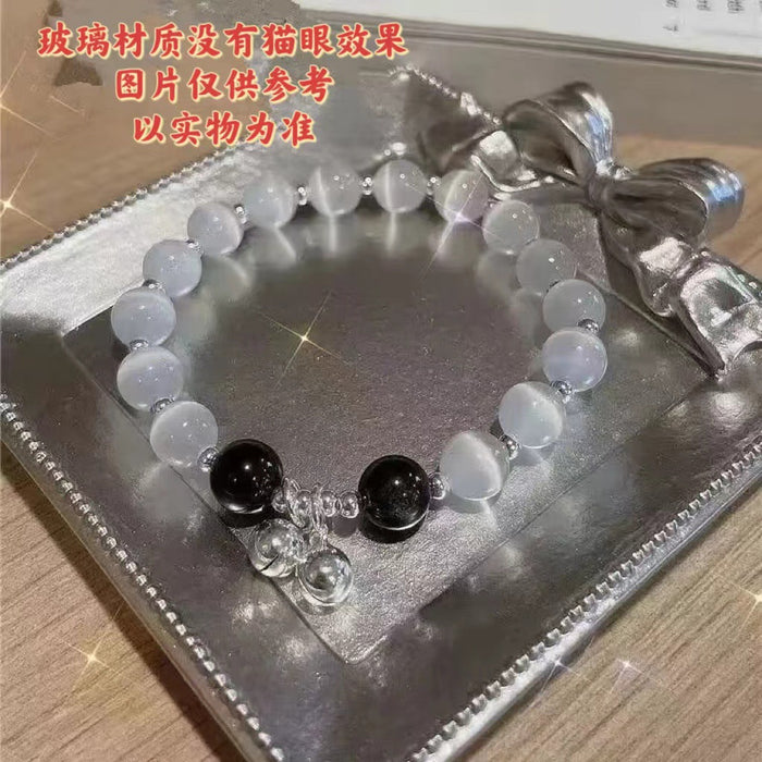 Wholesale Glass material butterfly bracelet niche design gray moonlight bracelet versatile temperament