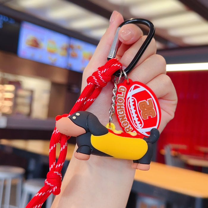 Wholesale Creative 3D cartoon dog couple keychain