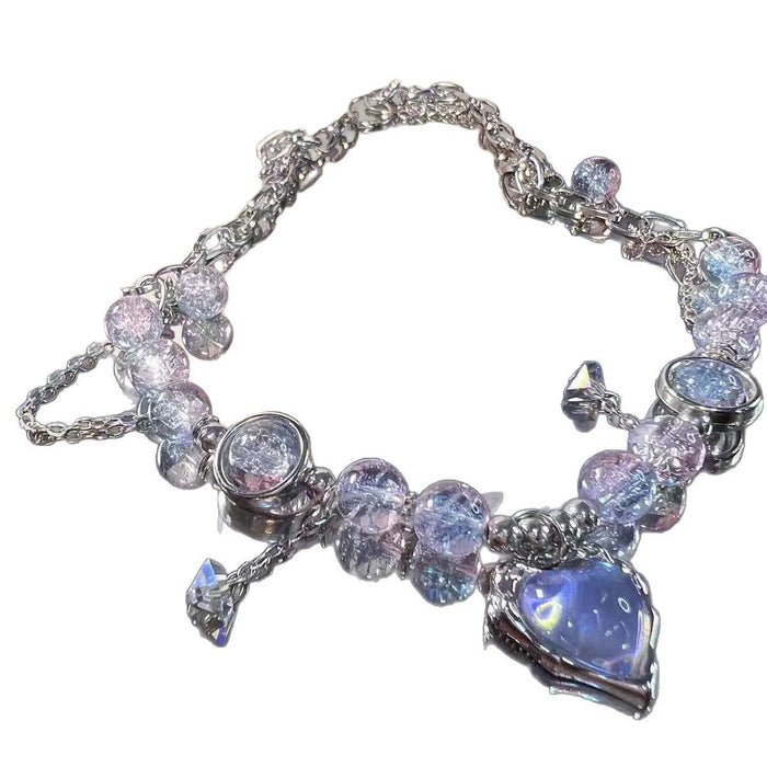 Wholesale Exquisite and versatile niche light luxury heart pendant bracelet