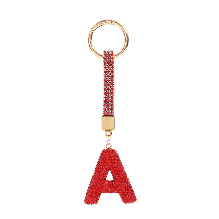 Wholesale Diamond Letter Keychain Car Key Pendant Diamond English Letter Key Chain