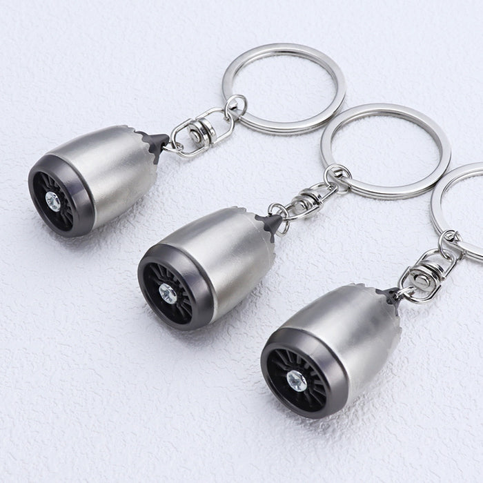 Wholesale Aircraft Engine Zinc Alloy Keychain JDC-KC-XunXin010