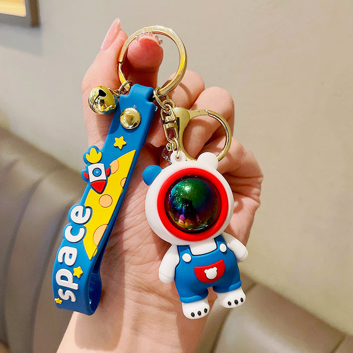 Wholesale Cartoon  Keychain Car Silicone Pendant Couple Key Chain Hanging Ornaments