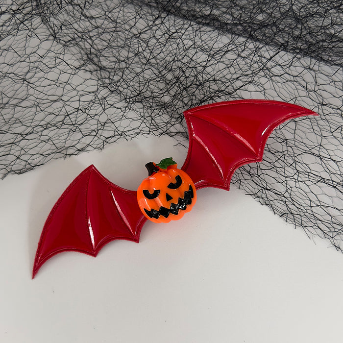 Wholesale New Halloween Headdress Dark Series Funny Pumpkin Single Eye Devil Bat Wings Side Hairpin Hairpin
