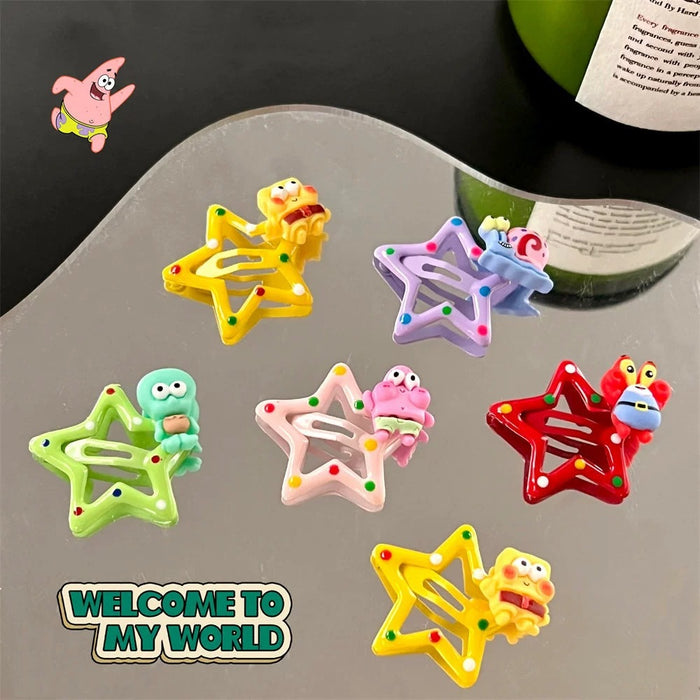 Wholesale  cartoon star hair clip hair accessories children cute cartoon BB clip clip