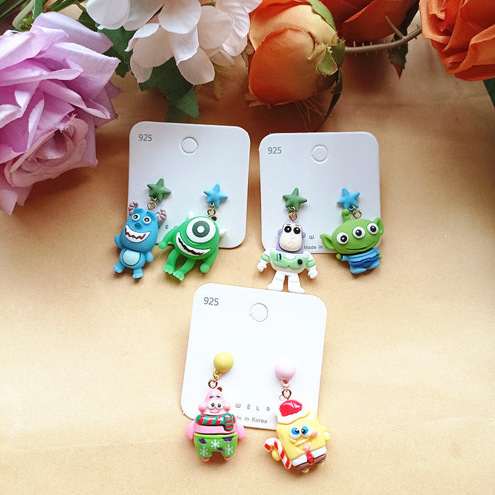 Wholesale Cute Cartoon Resin Earrings JDC-ES-Xiaox001