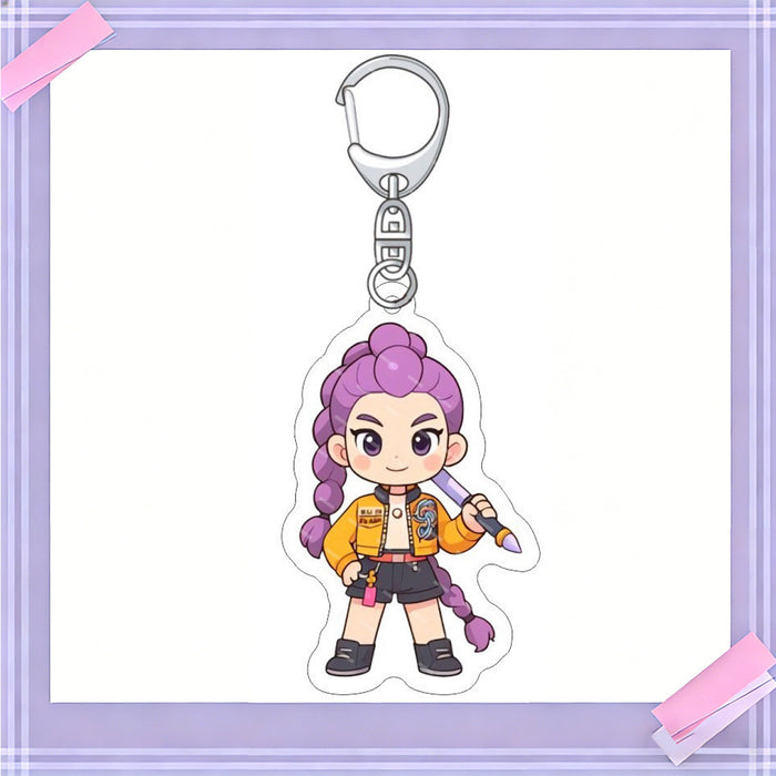 Wholesale 10pcs/set K-POP anime merchandise acrylic keychains and pendants