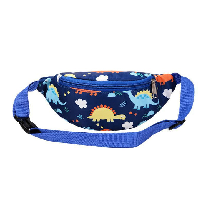 Wholesale children's waist bag cartoon dinosaur bag fashion girls coin purse chest bag