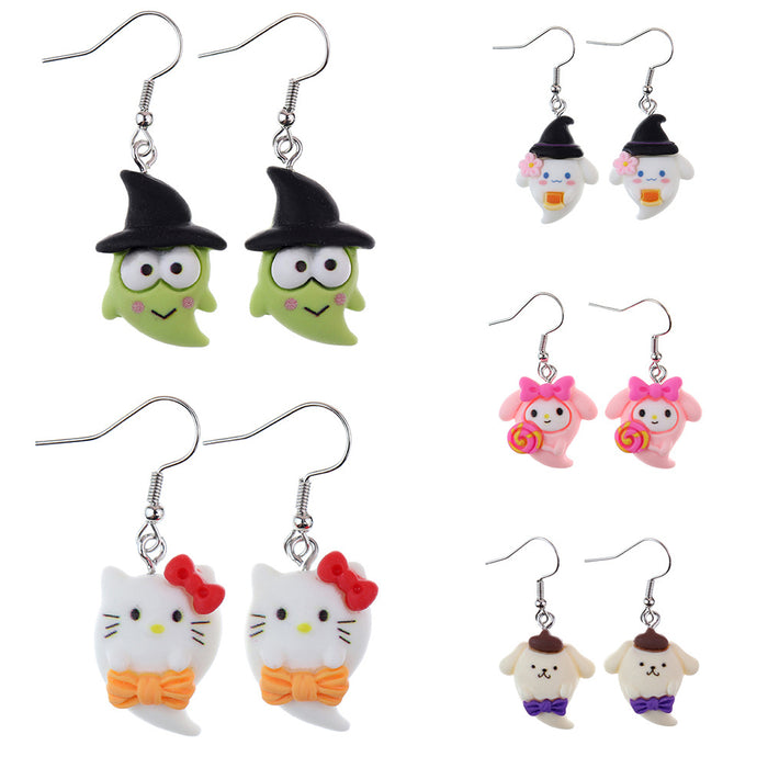 Wholesale Halloween Dark Funny Cartoon Earrings JDC-NS-NiQing004