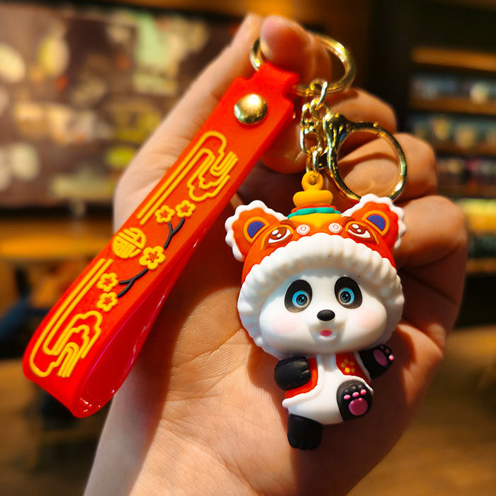 Wholesale Rubber Cartoon Doll Keychain JDC-KC-Tingm192