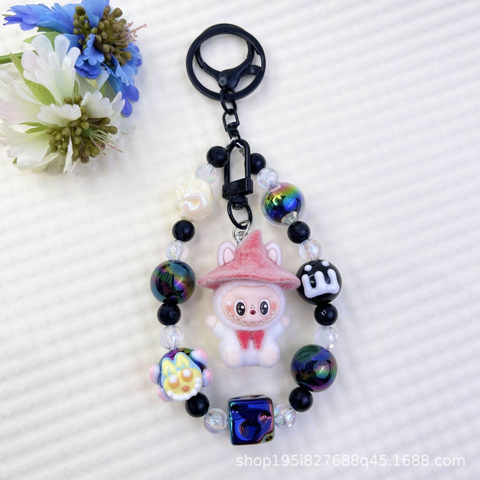 Wholesale New Flocked Wizard Plush Cute Phone Chain Keychain Bag Doll Pendant Accessories